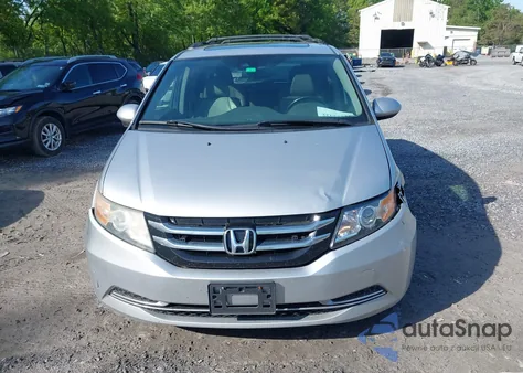 2014 Honda Odyssey Ex-L из США, поврежденный, VIN 5FNRL5H61EB128311